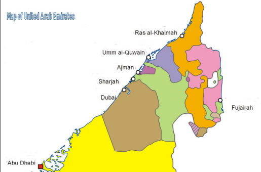 Map of UAE